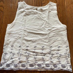 Girls cotton sleeveless blouse